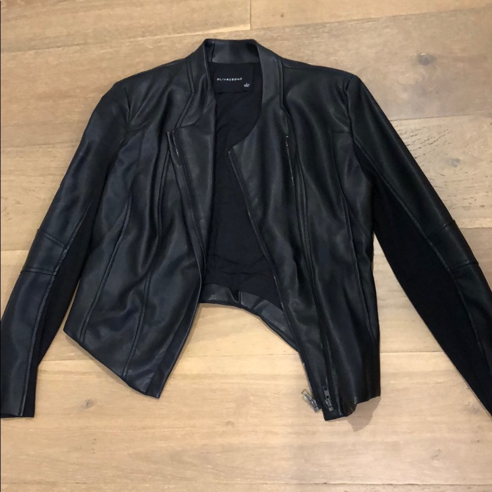 Women’s Olivaceous Leather Jacket